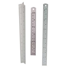 Scale Ruler & Set Steel Aluminium Triangular Ruler Metric / Imperial 6" & 12"