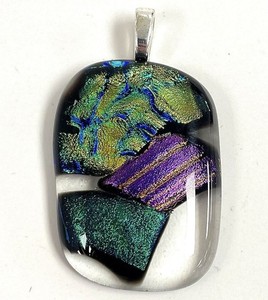Artisan Colorful Glass Pendant, 19g