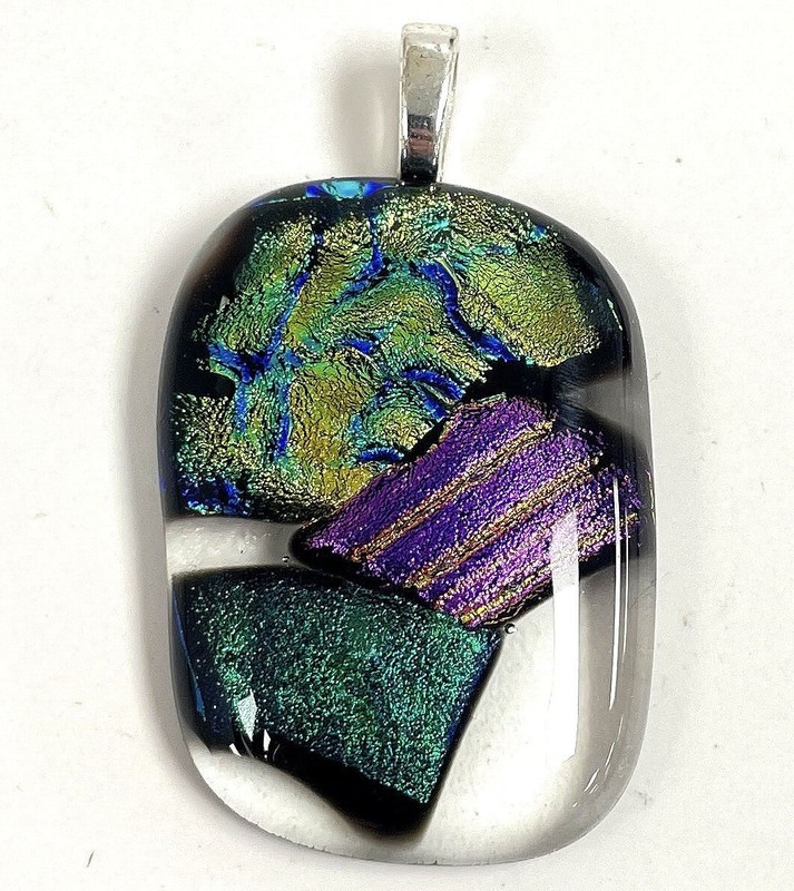 Artisan Colorful Glass Pendant, 19g