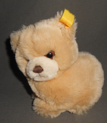 STEIFF TEDDY TEDDYBÄR   MIT KNOPF  UND FAHNE