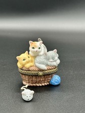 PHB Kittens on a Basket with Mouse Trinket Hi...