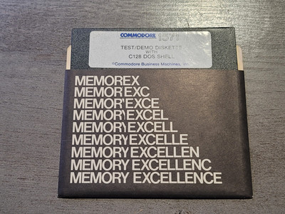 Commodore 1571 Test Demo Disk C128 DOS Shell  EUC UNTESTED