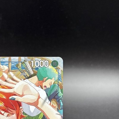 One Piece Card Nami OP09-050 R Parallel Let's Start Campaign Promo