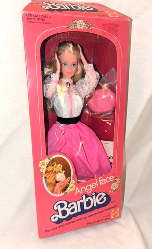 Vintage 1982 Angel Face Barbie #5640 Superstar Era 2 Tone Hair W/Accessories