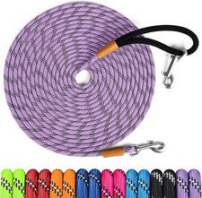 lynxking Long Dog Leash Reflective 15ft 30ft 50ft Check Cord Training Lead Pa