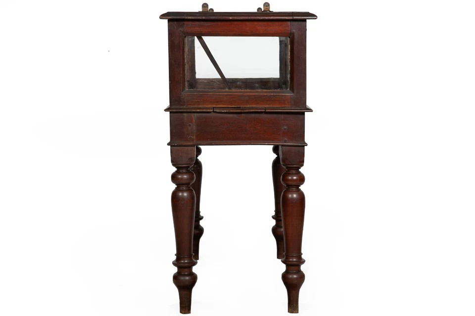 Raro par de vitrinas de teca angloindias gabinetes de exhibición, siglo XIX Foto 3 de 4