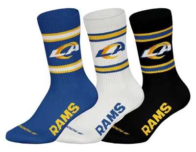 BAREFOOT Los Angeles Rams x Huddle Crew Socks [3 Pack]
