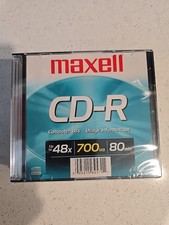 MAXELL 648201,1 Lot Of 9 CD-R Disc - 700MB-80min - 48x - w-Slim Jewel Case - New