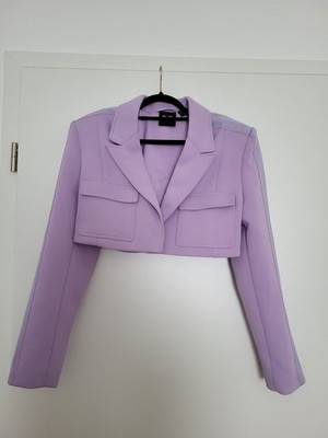 Adidas Ivy Park Crop Blazer S Purple Glow
