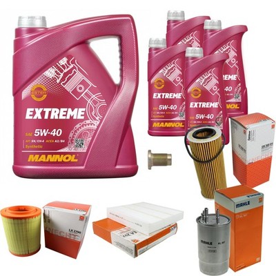 MAHLE Inspektionspaket 9L MANNOL 5W-40 Extreme für Alfa Romeo 159 Sportwagon