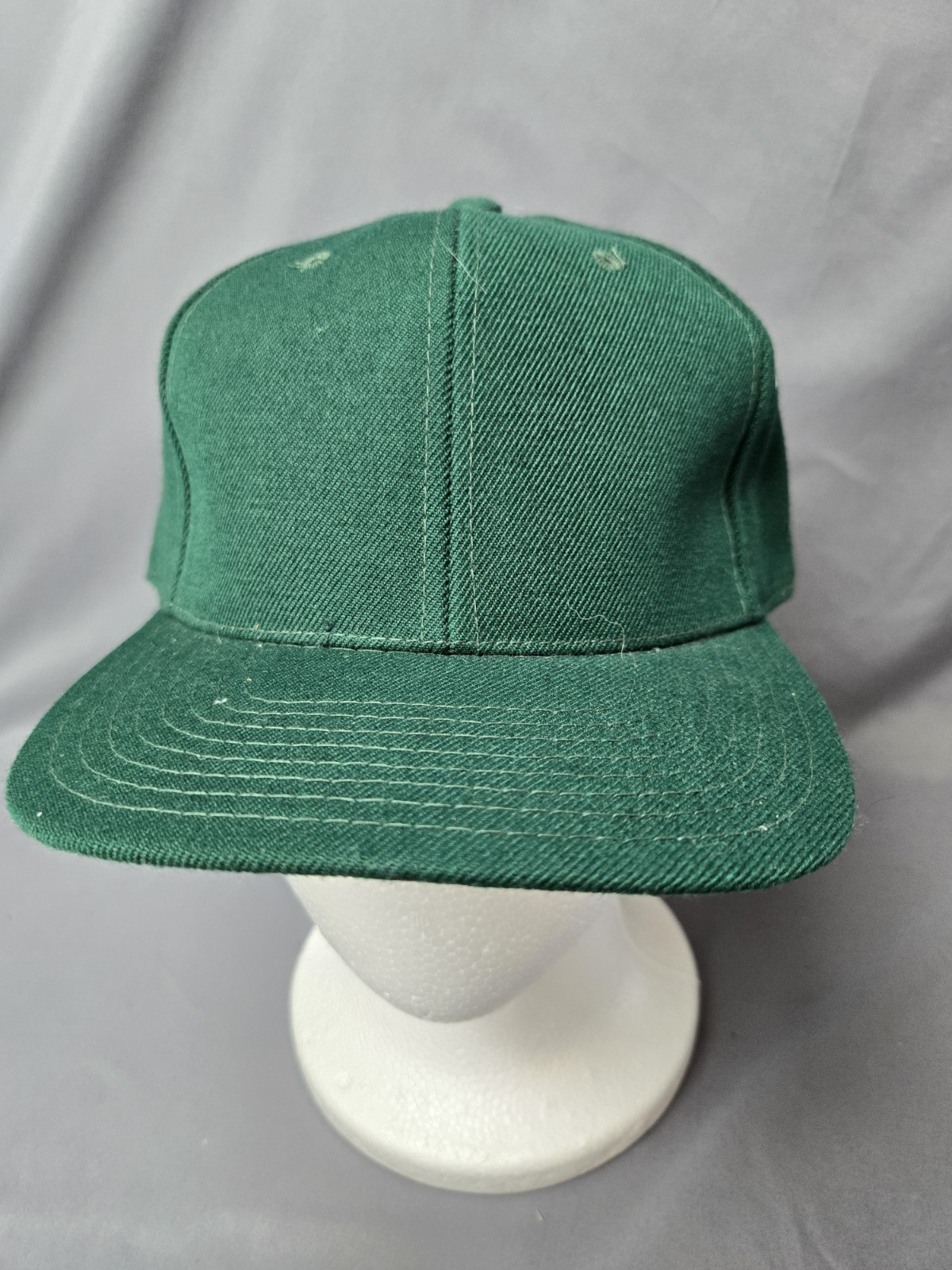 Colosseum Green Wool Blend Baseball Cap Size 7 1/2 Vintage Flat Brim
