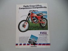 advertising Pubblicità 1980 MOTO FANTIC 125 CROSS COMPETIZIONE