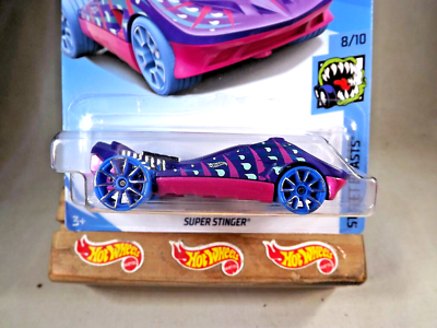 ホットウィール ⑧ ⑩ 2018 Hot Wheels #90 Street Beasts 8/10 SUPER STINGER Purple w