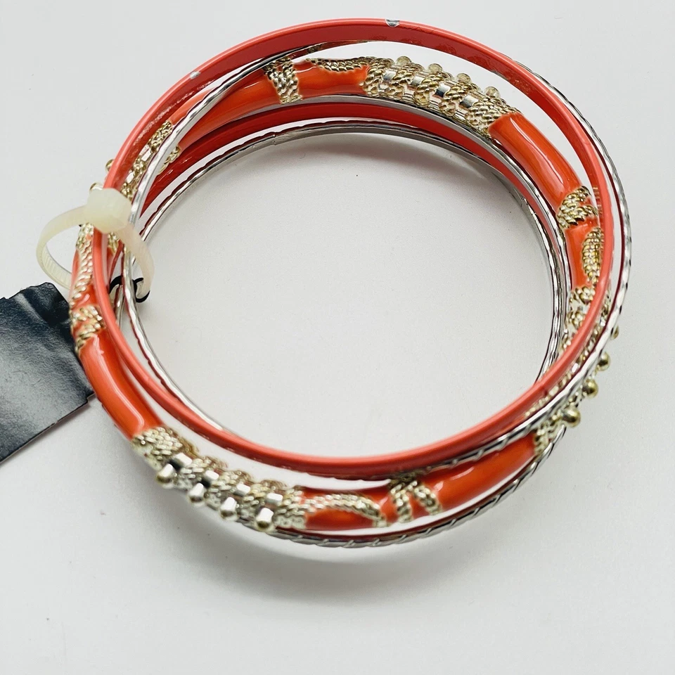 APT 9 оранжевый браслет браслеты набор из 7 смешанных металлических тонов оригинальный ярлык пляж море - Изображение 2 из 4