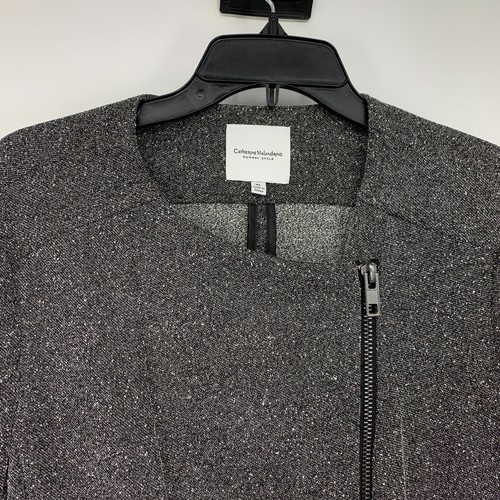 Catherine Malandrino Runway Style Jacket Womens Size XL Full Zip Knit Moto - Picture 5 of 13