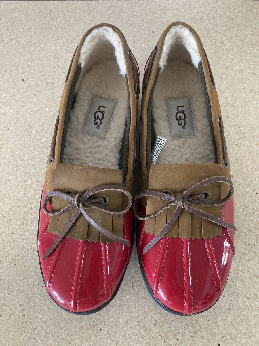 uggs leather loafers