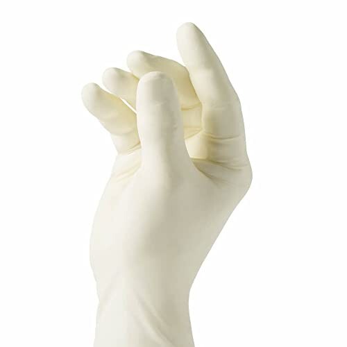 Curad Comfort Wear Latex Exam Gloves, Powder-Free, One Size Fits Most, 100 count - Picture 2 of 2