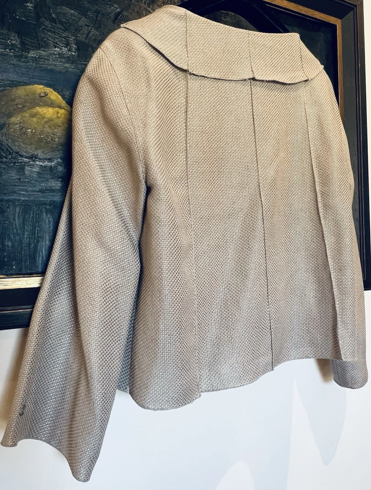CHANEL Boutique Camicia Giacca Leggera Donna Logo CC Taglia 42 8
