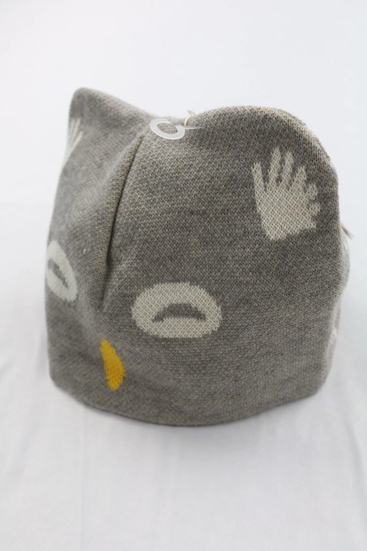 Patagonia Baby Animal Friends Owl Beanie Hat Gray Sz 18-24 Mo