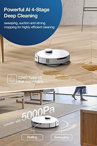 ECOVACS DEEBOT T10 OMNI Robotic Vacuum Cleaner - White