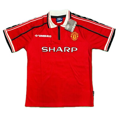 Manchester United 1998 - 2000 Home Jersey David Beckham #7 M-L | eBay