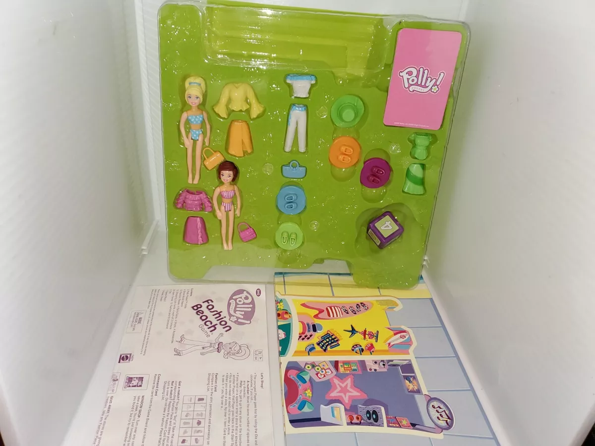 POLLY POCKET FASHION BEACH GAME 2004 NEW- OPENED BOX