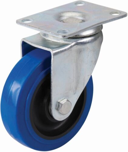 Fixman Lenkrollen Gummi-Lenkrolle 100 mm, 140 kg-Blau - Bild 1 von 1