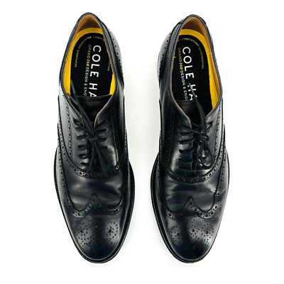 COLE HAAN CLASSIC Oxfords Mens 10.5M Made In Italy Vintage Black Dress Shoes COLE HAAN CLASSIC Oxfords Mens 10.5M Made In Italy Vintage  main image 4
