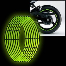 32x/Juego Tira Luminosa 18"" Moto Piezas Llanta Llanta Adhesiva Calcomanía Accesorios