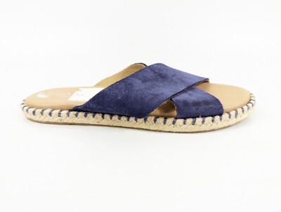 Lola Gonzalez Blue Suede Leather Mules Sandals Uk Eu 41 New