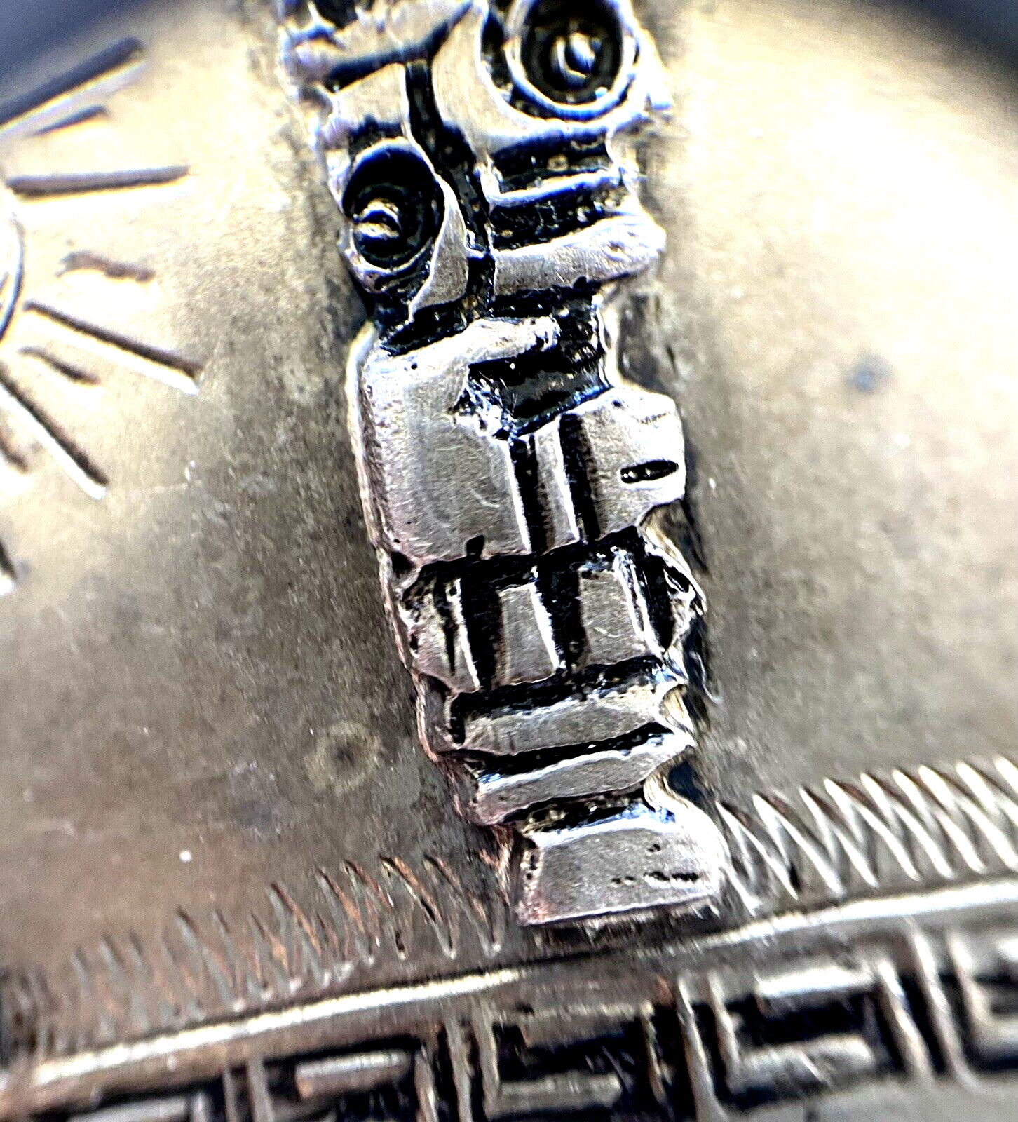 Vintage Signed Peri 925 Sterling Silver Aztec May… - image 13