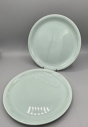 Vintage Jubilee By Homer Laughlin Plates 9 inch Set of 2 Celadon Green