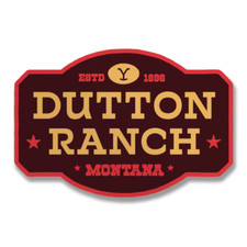 Yellowstone 1886 Dutton Ranch Montana Cowboy 10cm Sticker Aufkleber