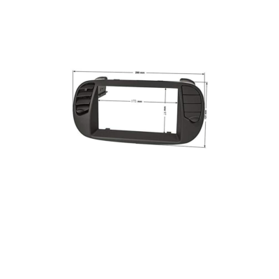 Kit Montaggio Autoradio Per Fiat 500 2007-2014 - Mascherina 1 DIN, Adattatore Antenna E Chiavi - Foto 3