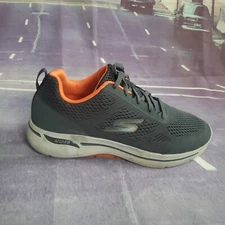 SKECHERS Arch Fit Sneakers 216116WW Gray Running Shoes Mens 11 Orange Trim