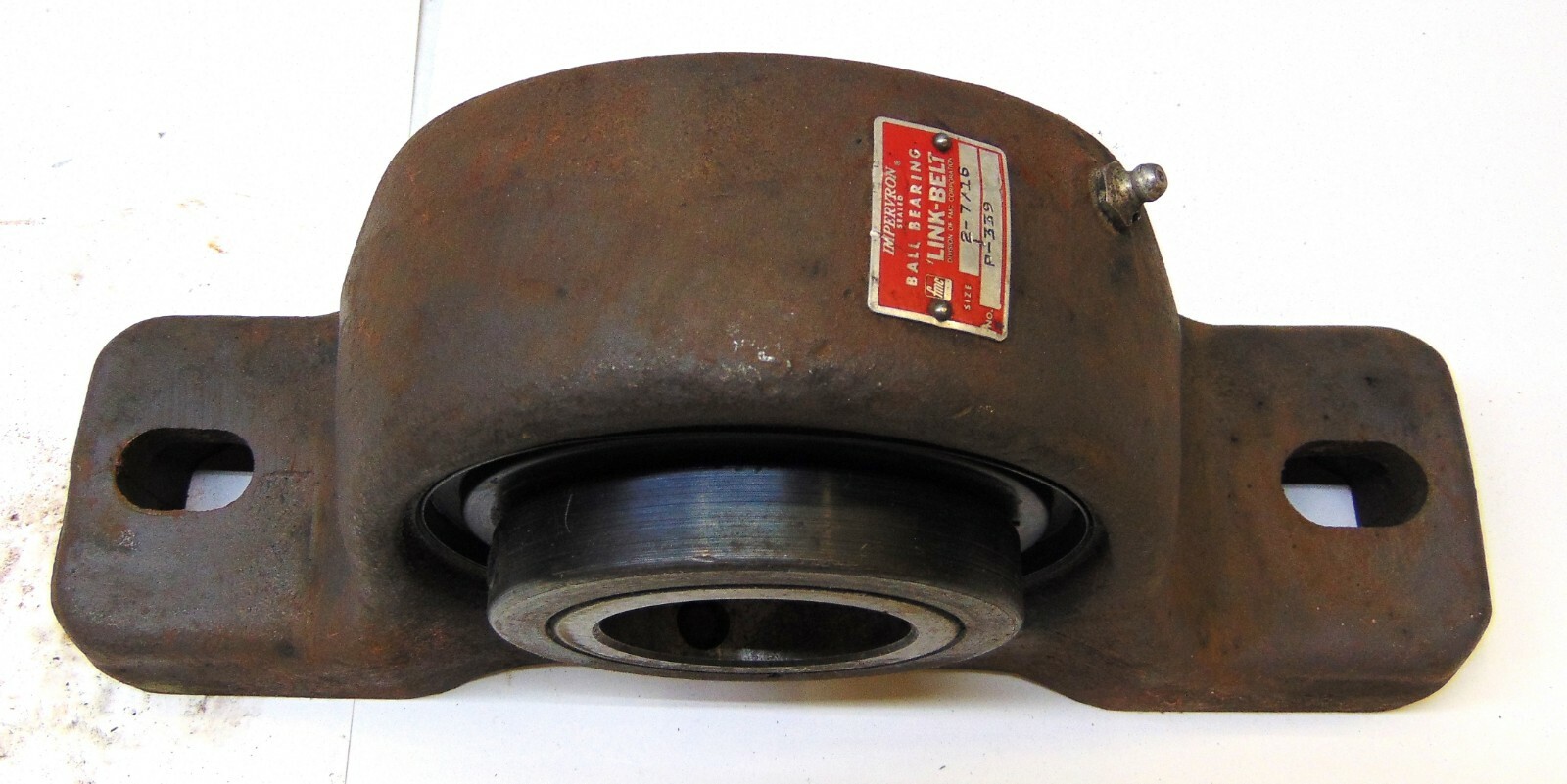 LINK BELT PILLOW BLOCK BEARING, 2 7/16" BORE,P339, BASE WIDTH 3 3/4