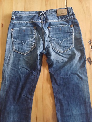Nr.500 Pepe Jeans M273 V15 New Spider V15 Ello5 W34 L34 Cotton Knopfleiste...
