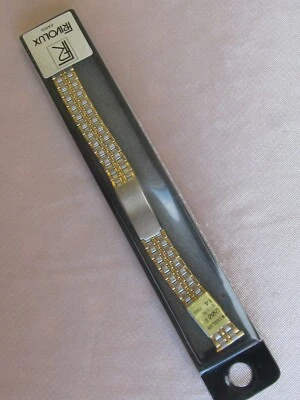 Bracelet de montre acier argenté et doré 14 mm Frivolux - Photo 1/4