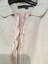 Beautiful Fenn Wright Manson Dusky Pink Linen Jacket Size 12