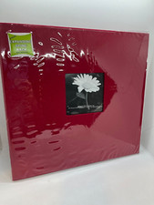 Pioneer Book Red Cloth Cover Post Bound Album 12" X 12" Expandable Front Window