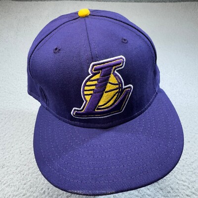 Los Angeles Lakers Hat Cap Fitted 7/8 Wool NBA Basketball