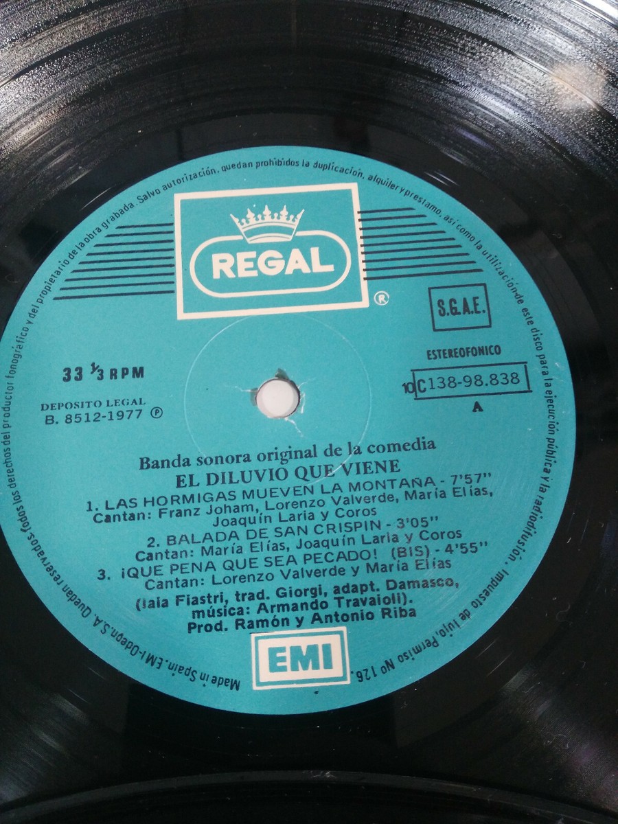 El Diluvio Que Viene 1977 doble LP Vinilo 12