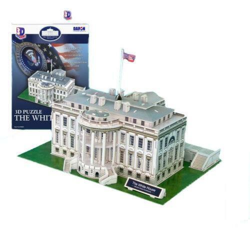 DARON CF060H WHITE HOUSE 3D PUZZLE 64 PIECES 3D PUZZLE - Picture 1 of 1