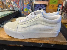 Vans Old Skool Platform Tonal Floral Marshmallow Size US 8 Men (9.5 Women) New