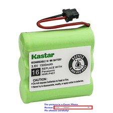 Kastar Battery Compatible with Panasonic HHR-P401 HHR-P401A Cordless Battery