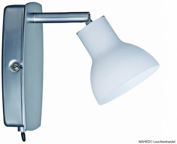 Wandleuchte Wandlampe Wandstrahler Spot Paulmann Chili Halogen Alu Look Glas-image