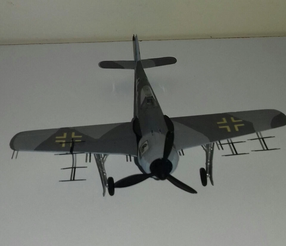 FOCKE WULF 190A8 NACHT JAGER 1/72 COSTRUITO BUILT GEBAUT 1/72 DA KIT IN PLASTICA - Immagine 3 di 4