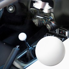 Universal Jdm Glossy White Round Ball Shift Knob Manual Shifter M10x1.25