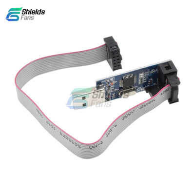 USBASP USBISP AVR Programmer Adapter 10 Pin Cable USB ATMEGA8 ATMEGA128 Arduino
