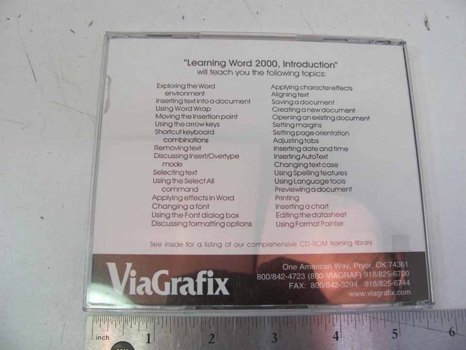 CD ROM de introducción Learn2.com LEARNING WORD 2000 Foto 4 de 4